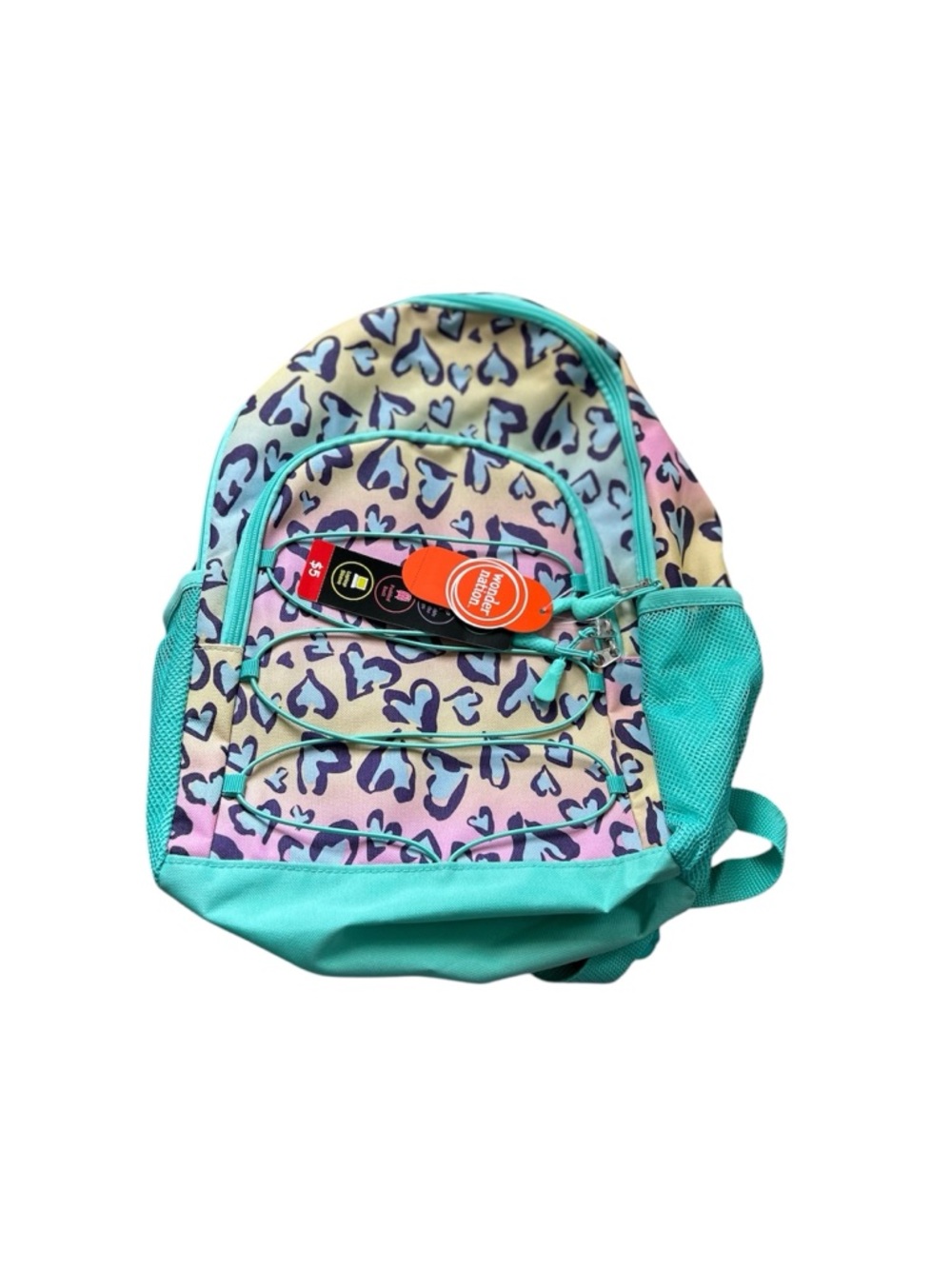 🆕Kids Heart, and Shark Pattern Backpacks - Pink, Teal, Navy - Picture 7 of 12